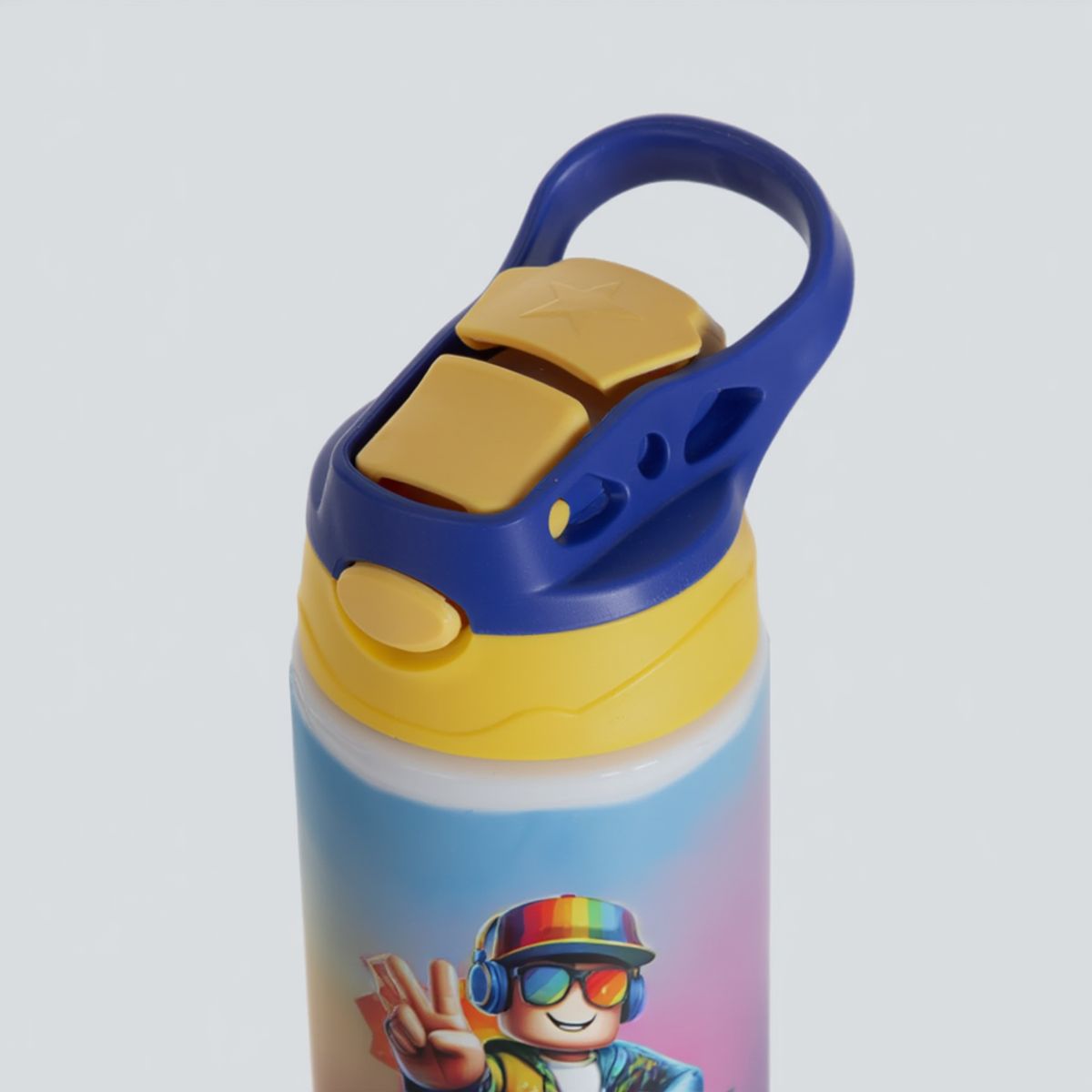 SM - Botella Infantil Roblox 500 ml Aluminio Escolar Gamer Libre de BPA Antiderrame