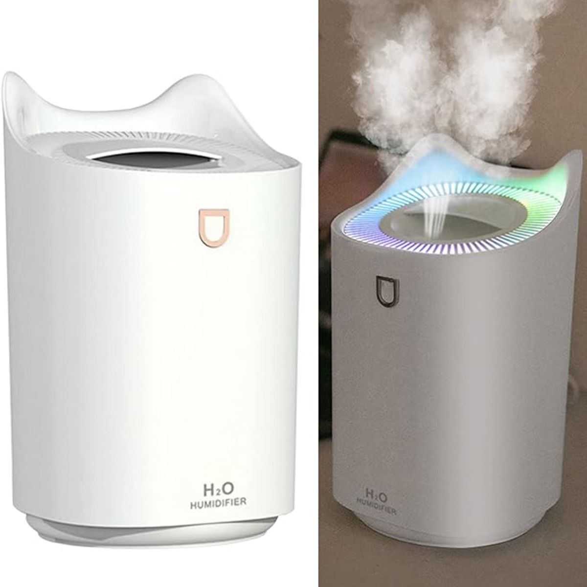 GENERICO - HUMIDIFICADOR DE AIRE USB PORTATIL 2 LTS BLANCO