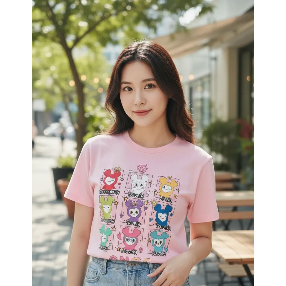 ROLY - Polera Diseño Kpop Twice Lovelys Cute Musica