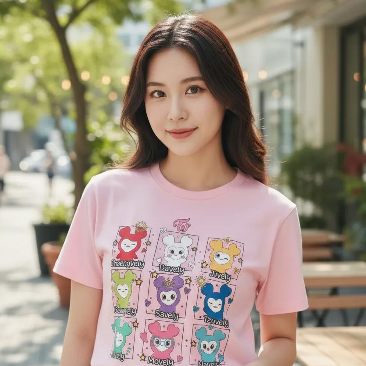 ROLY - Polera Diseño Kpop Twice Lovelys Cute Musica