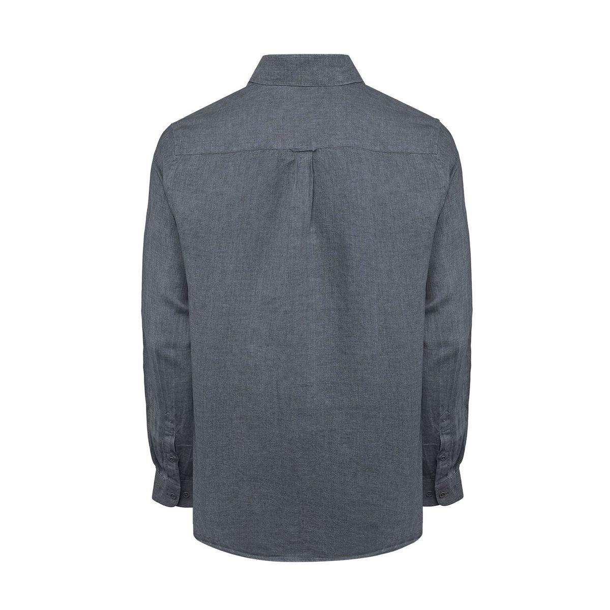 ROCKFORD - Camisa Lino Orgánico Hombre Linen Gris ROCKFORD