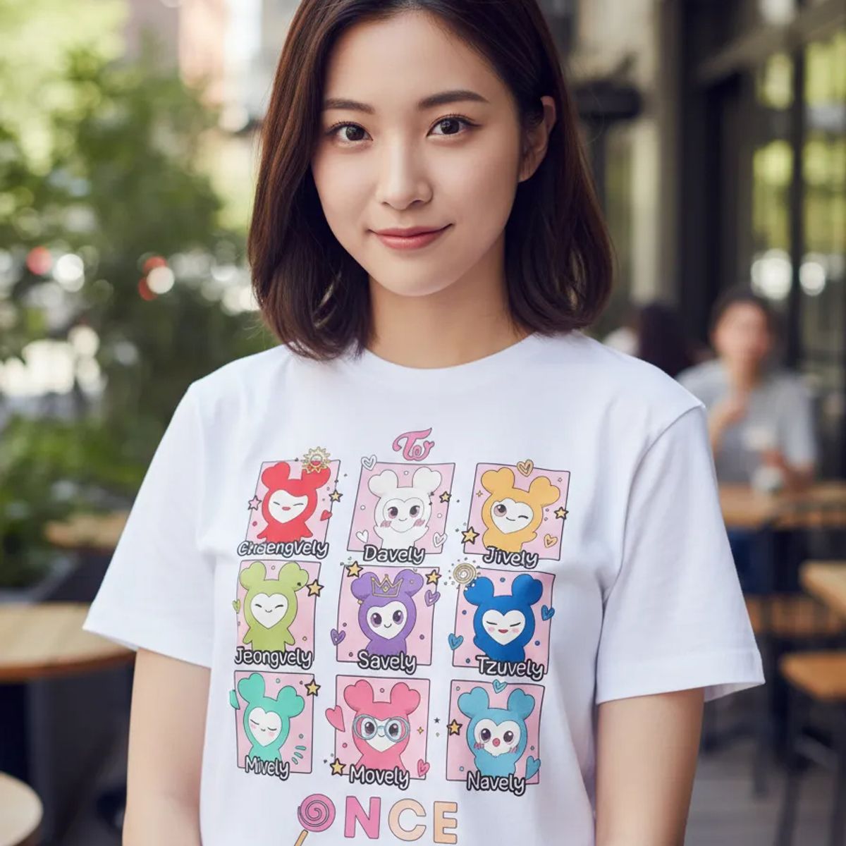 ROLY - Polera Diseño Kpop Twice Lovelys Cute Musica