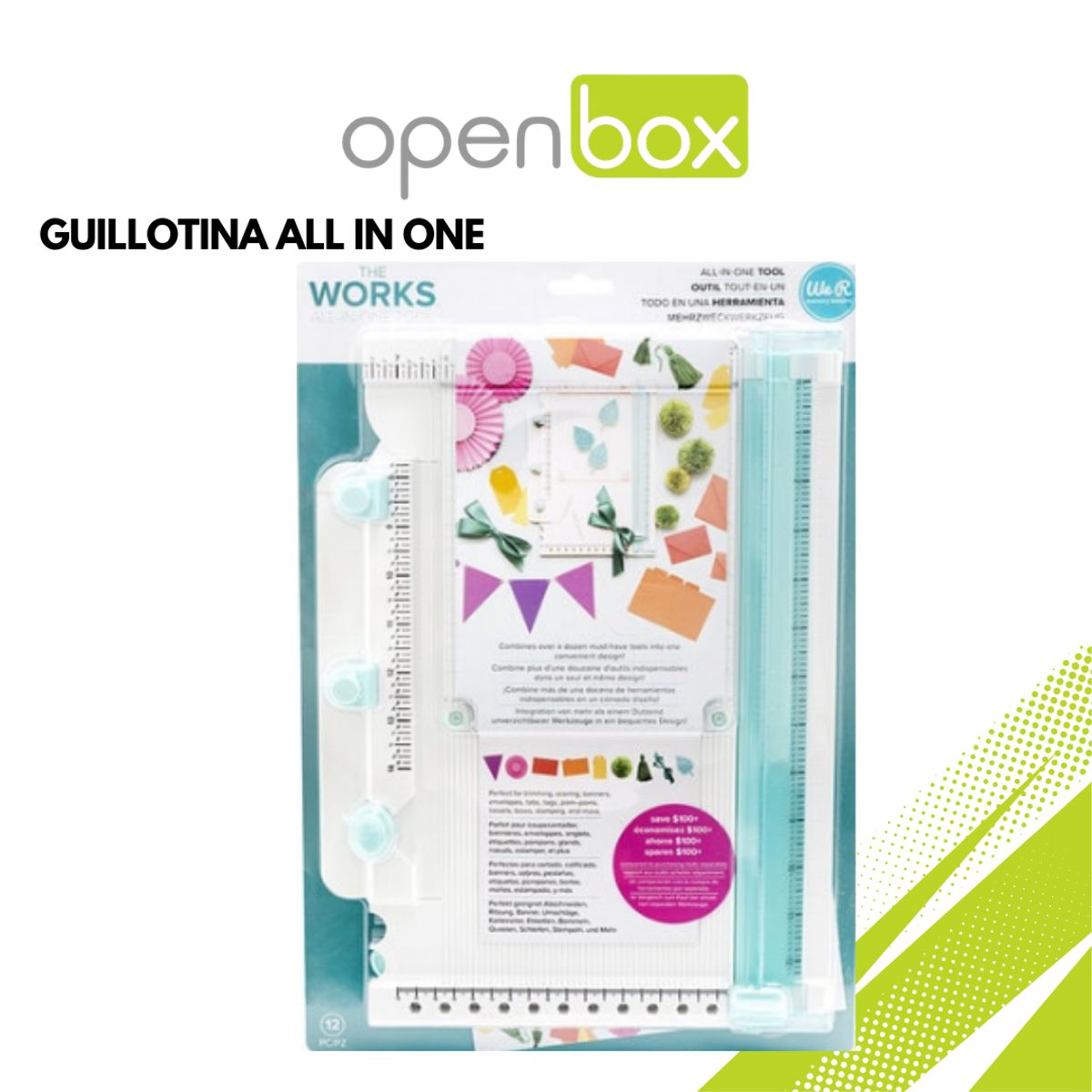 GENERICO - Guillotina herramienta All in One turquesa OPEN BOX