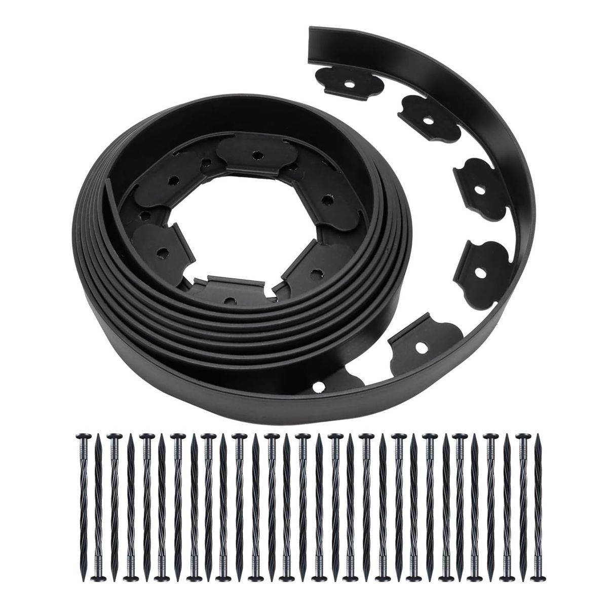 SOHOGAR - Borde separador de jardín plástico 5 m