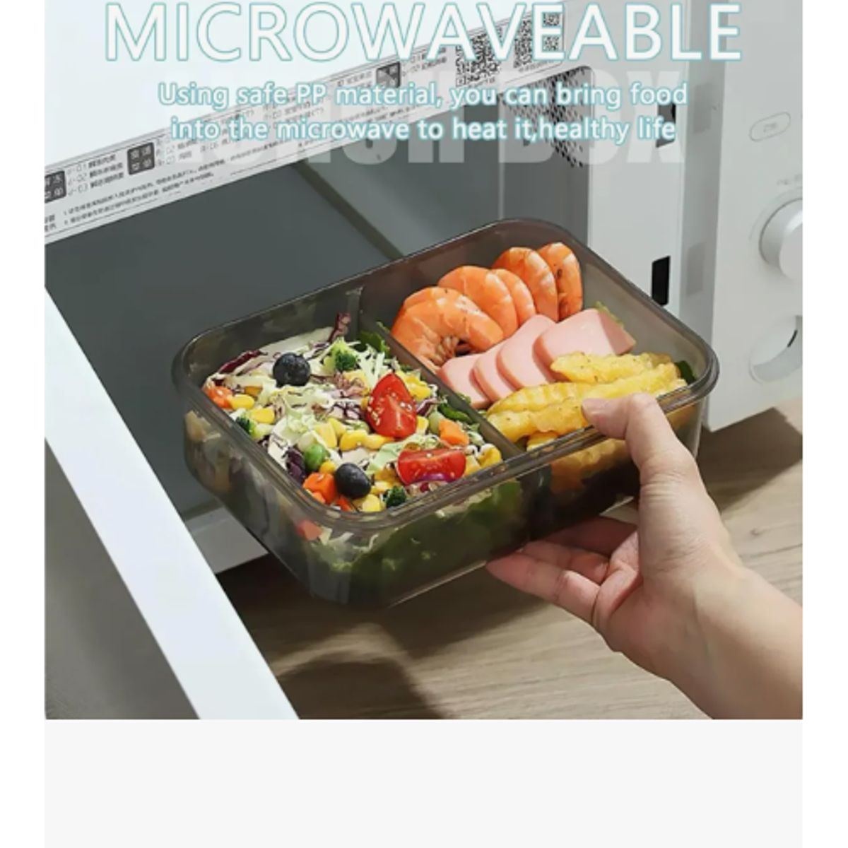 GENERICO - Fiambrera Para Microondas Contenedor De Alimentos Topper