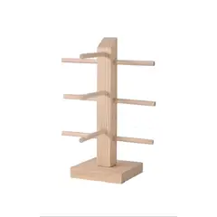 GENERICO - Exhibidor de Lentes de Madera Natural 3 Niveles – Organizador para Gafas