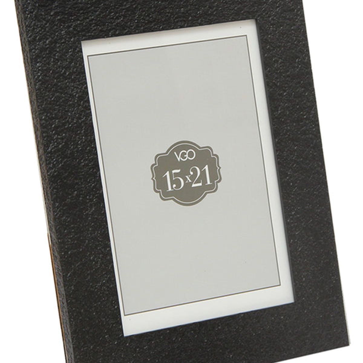 VGO - Marco símil piedra Negro 10x15 cm Negro Vgo