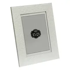 VGO - Marco símil piedra Blanco 15x20 cm Blanco