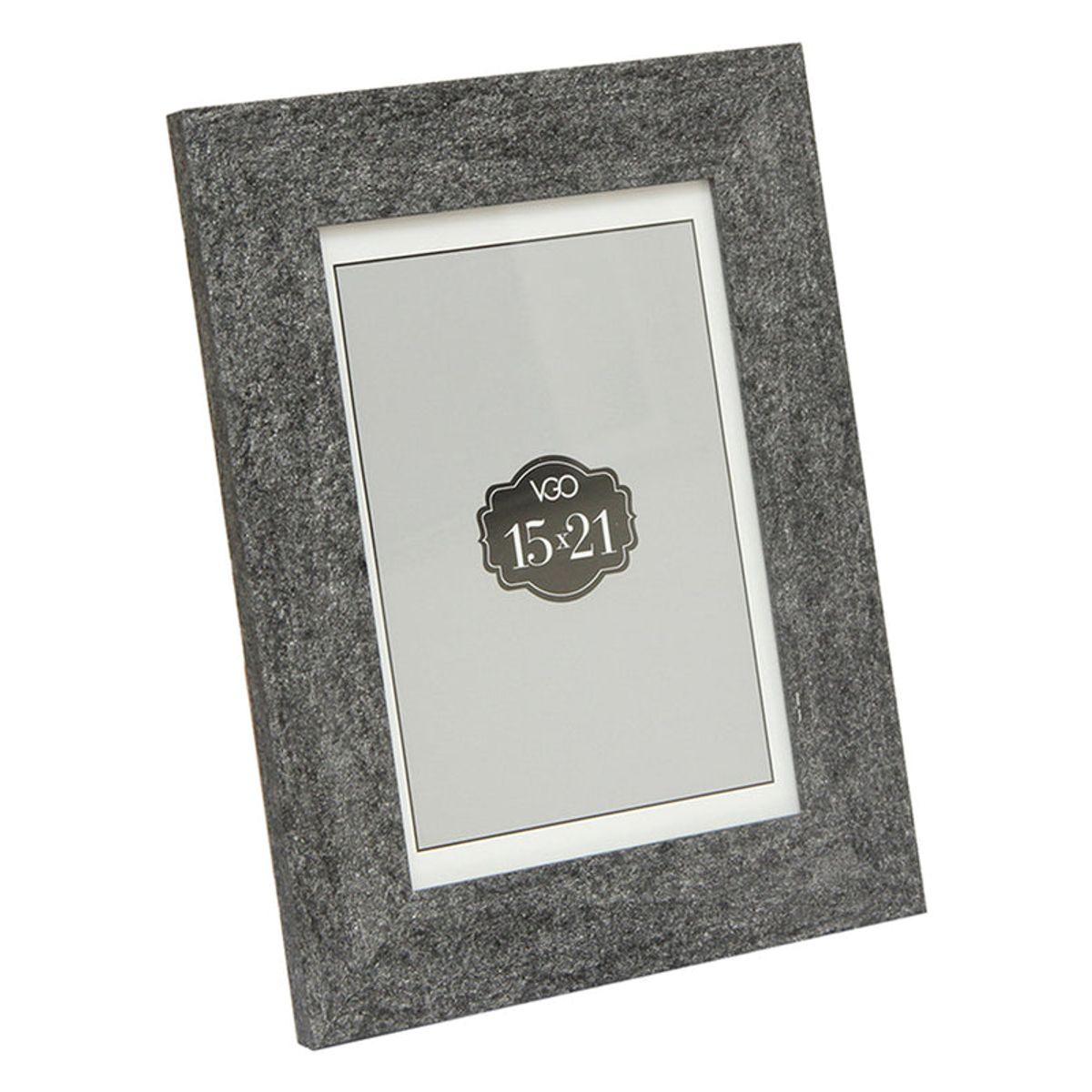 VGO - Marco símil piedra Gris 15x20 cm Gris Vgo