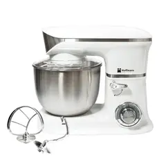 HOFMANN - Batidora Amasadora Planetaria 1200W 6 Litros Pedestal Blanca