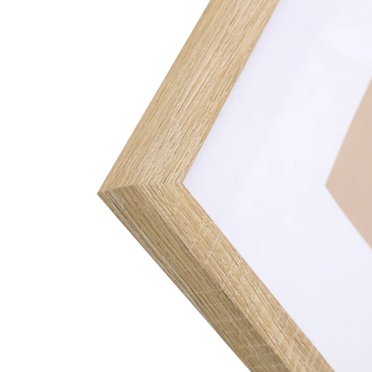 VGO - Marco Set 4 unidades madera 4 30x30  Natural Vgo