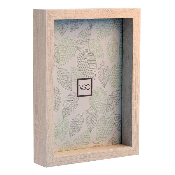 Marco plastico box simil madera Natural 20x25 cm Natural