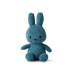 BON TON TOYS - Peluche Miffy Eco Corduroy - 23 cm - 9" Color Azul