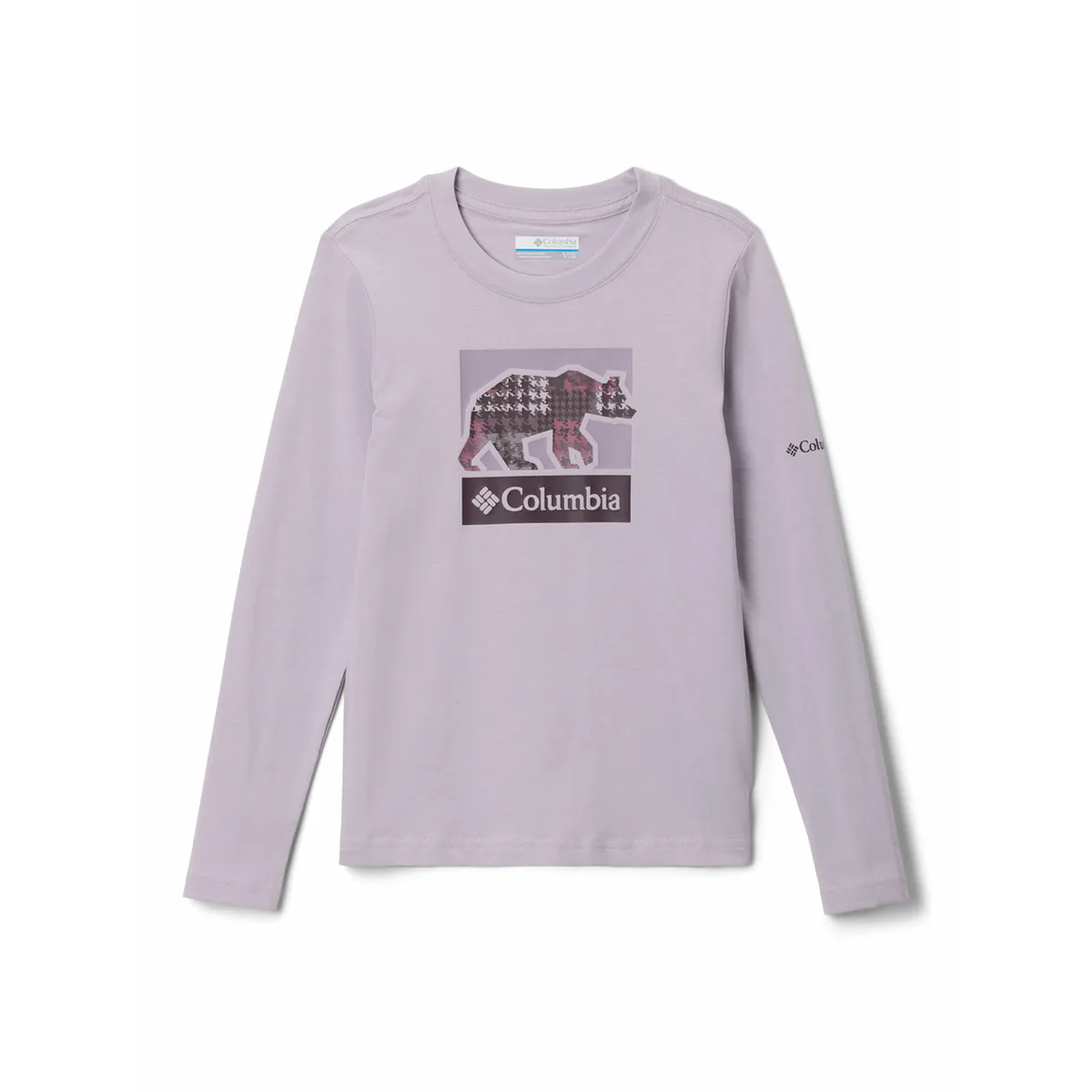 COLUMBIA - Polera ML Niña Hazeldel Hill Graphic Morado COLUMBIA
