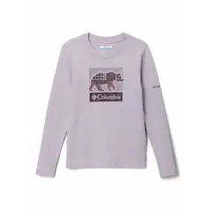 COLUMBIA - Polera ML Niña Hazeldel Hill Graphic Morado