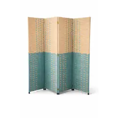 GENERICO - Biombo Separador Tela Moderno Ambientes 180 Cm 4 Puertas