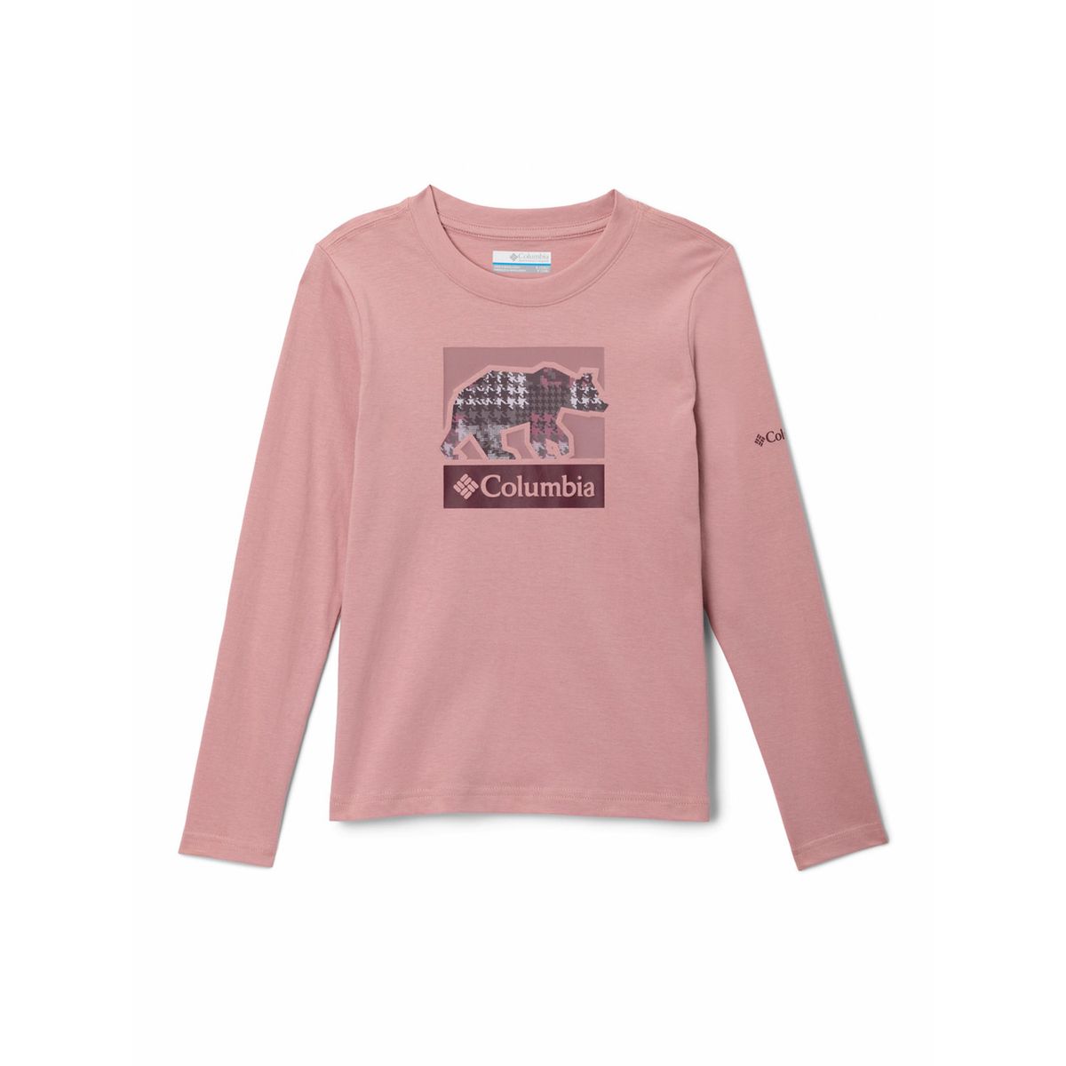COLUMBIA - Polera ML Niña Hazeldel Hill Graphic Rosado COLUMBIA