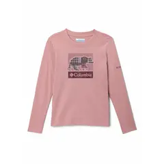COLUMBIA - Polera ML Niña Hazeldel Hill Graphic Rosado