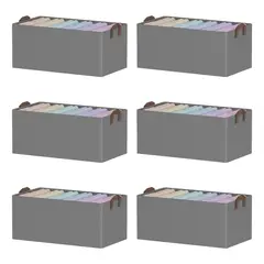 GENERICO - Caja Organizadora Grande 26L Color Gris Asa Portátil