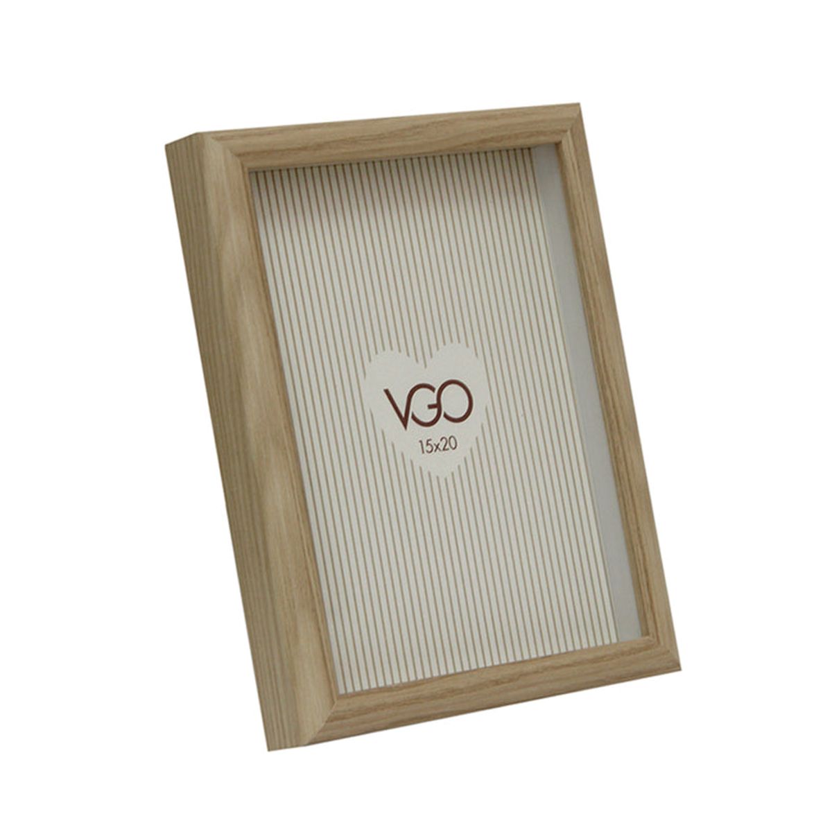 VGO - Marco madera redondeado con profundidad Natural 20x25 cm Natural Vgo