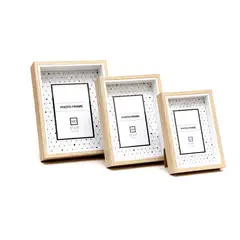 VGO - Marco Shadow box profundidad 5 cm Entre Fondo y frente Blanco 30x30 cm Blanco