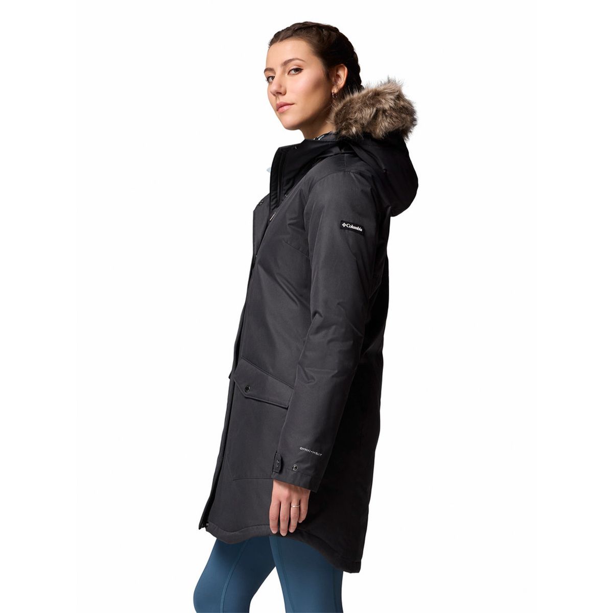 COLUMBIA - Parka Water Rep Mujer Suttle Mountain Negro COLUMBIA