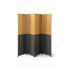 GENERICO - Biombo Tela Moderno 4 Puertas Separador Ambientes 180 Cm