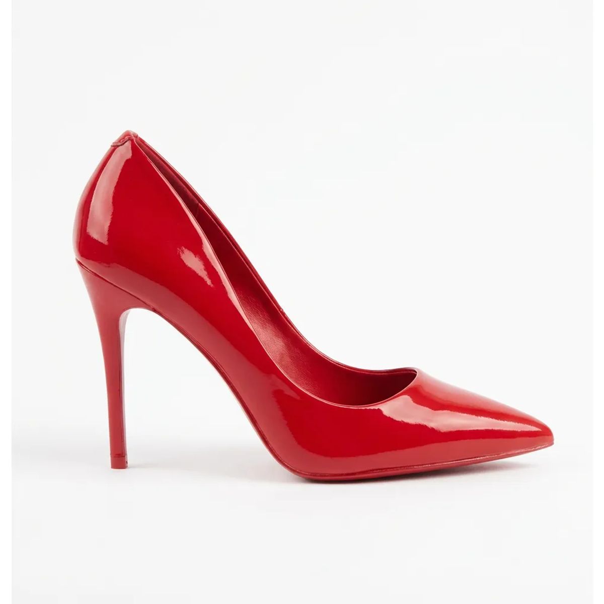 BOVINITA - Zapato Rojo Stiletto Tacon Charol Taco 10cm Plataforma Mujer