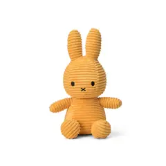 BON TON TOYS - Peluche Miffy Eco Corduroy - 23 cm - 9" Color Amarillo