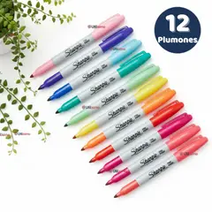 UTILISIMO - Set 12 Plumones Sharpie Glam Pop Marcadores Colores Surtidos