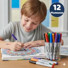 UTILISIMO - Set 12 Plumones Sharpie Glam Pop Marcadores Colores Surtidos