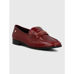 HUSH PUPPIES - Mocasin Cuero Mujer Sulana Rojo
