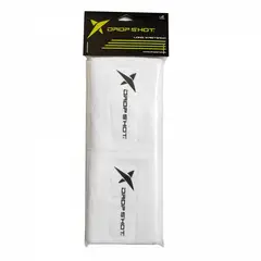 DROP SHOT - MUÑEQUERA PADEL LARGA BLANCA PAR