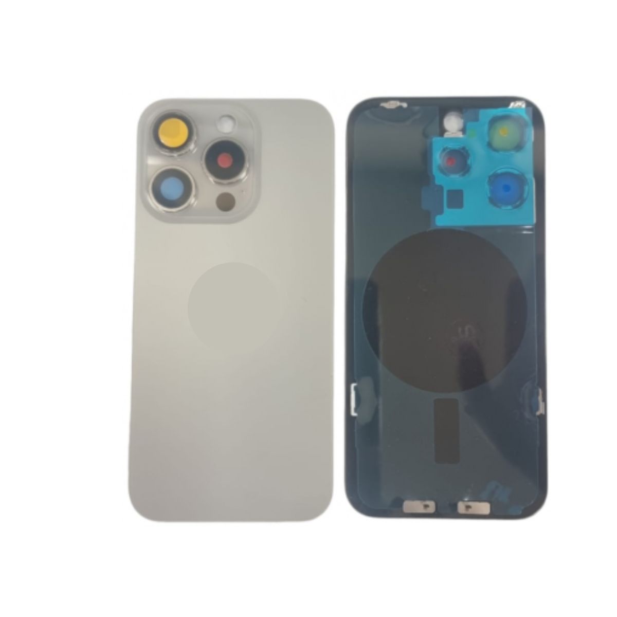 GENERICO - Tapa Trasera para iphone 15 Pro Titanium Natural