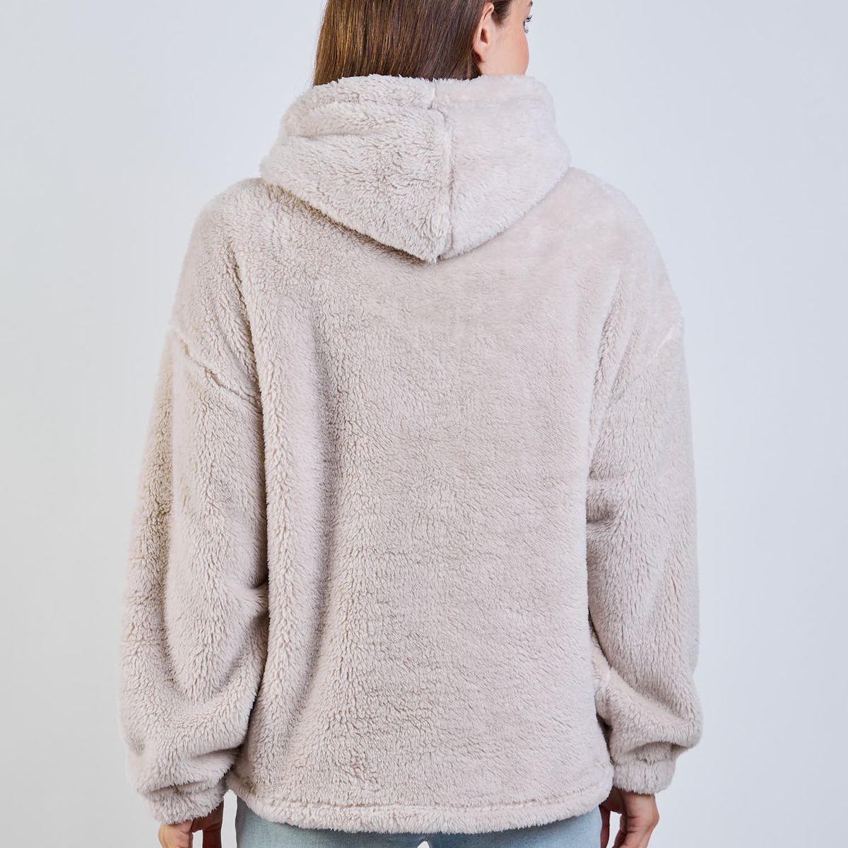MAUI AND SONS - Poleron Chiporro Nimbus Beige Mujer Maui And Sons