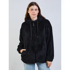 MAUI AND SONS - Poleron Chiporro Nimbus Negro Mujer