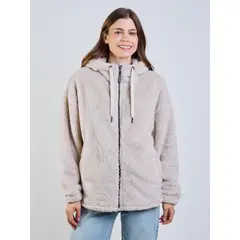 MAUI AND SONS - Poleron Chiporro Nimbus Beige Mujer