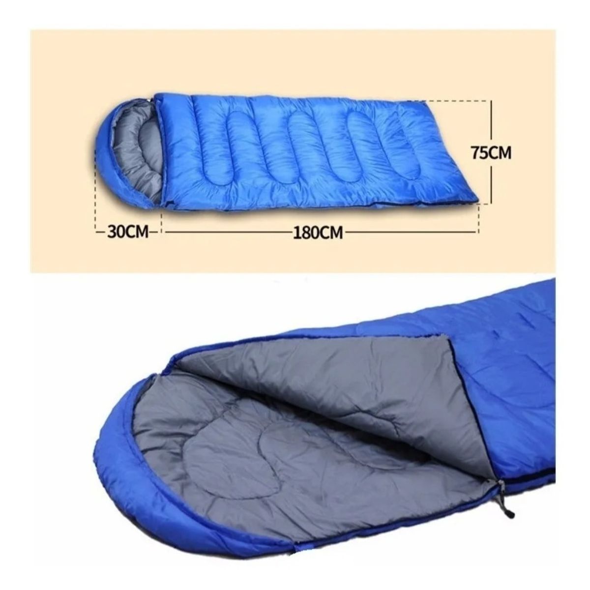 GENERICO - Saco De Dormir Camping Gorro Playa Cabaña Algodón 25kg