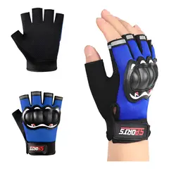 GENERICO - Guantes Ciclismo Bicicleta Cortos Proteccion Nudillos Moto
