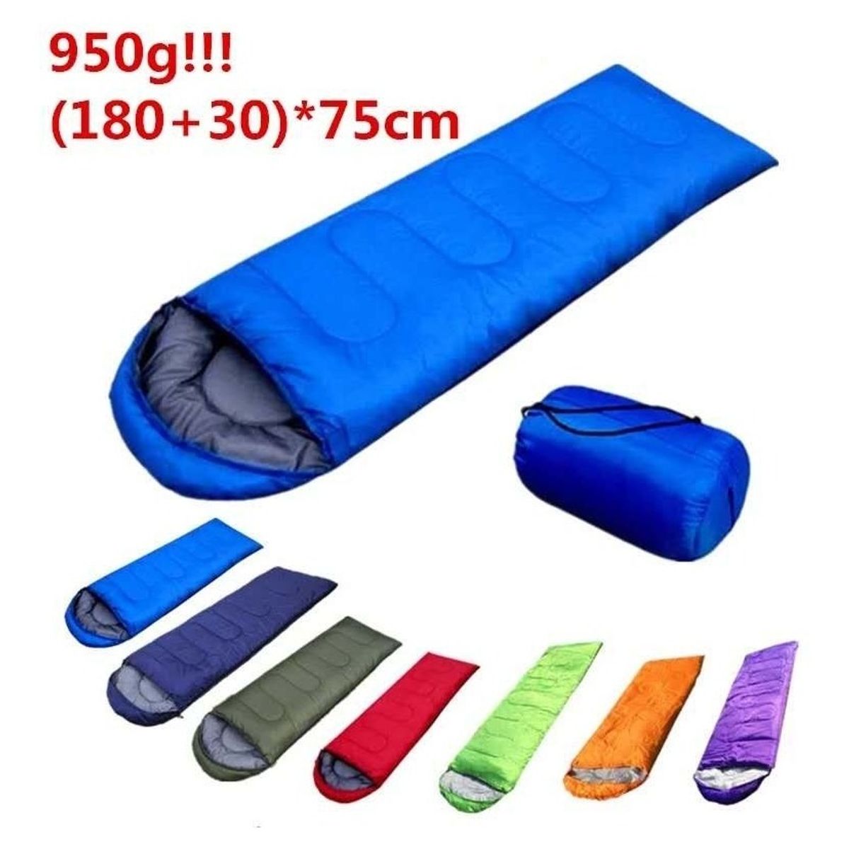 GENERICO - Saco De Dormir Camping Gorro Playa Cabaña Algodón 950g