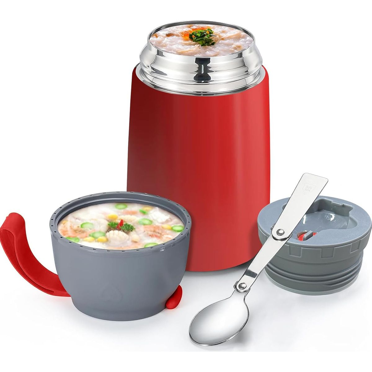 GENERICO - Termo De Comida Acero Inoxidable De 650ml + Cuchara