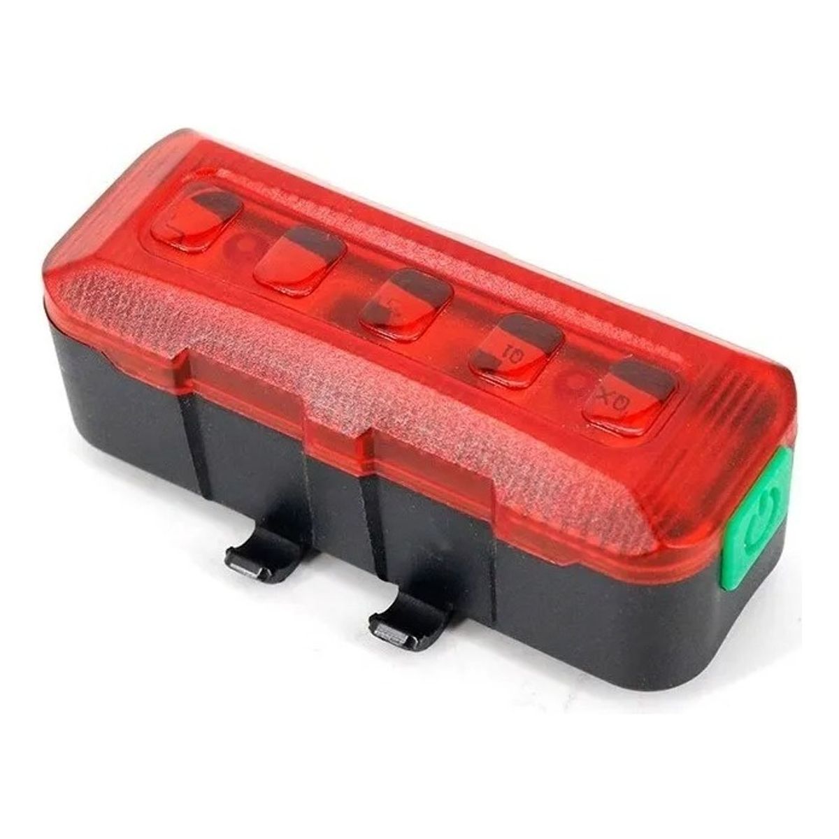 GENERICO - X3 Luz Led Trasera Para Bicicleta Pilas Emergencia Seguridad Color Rojo
