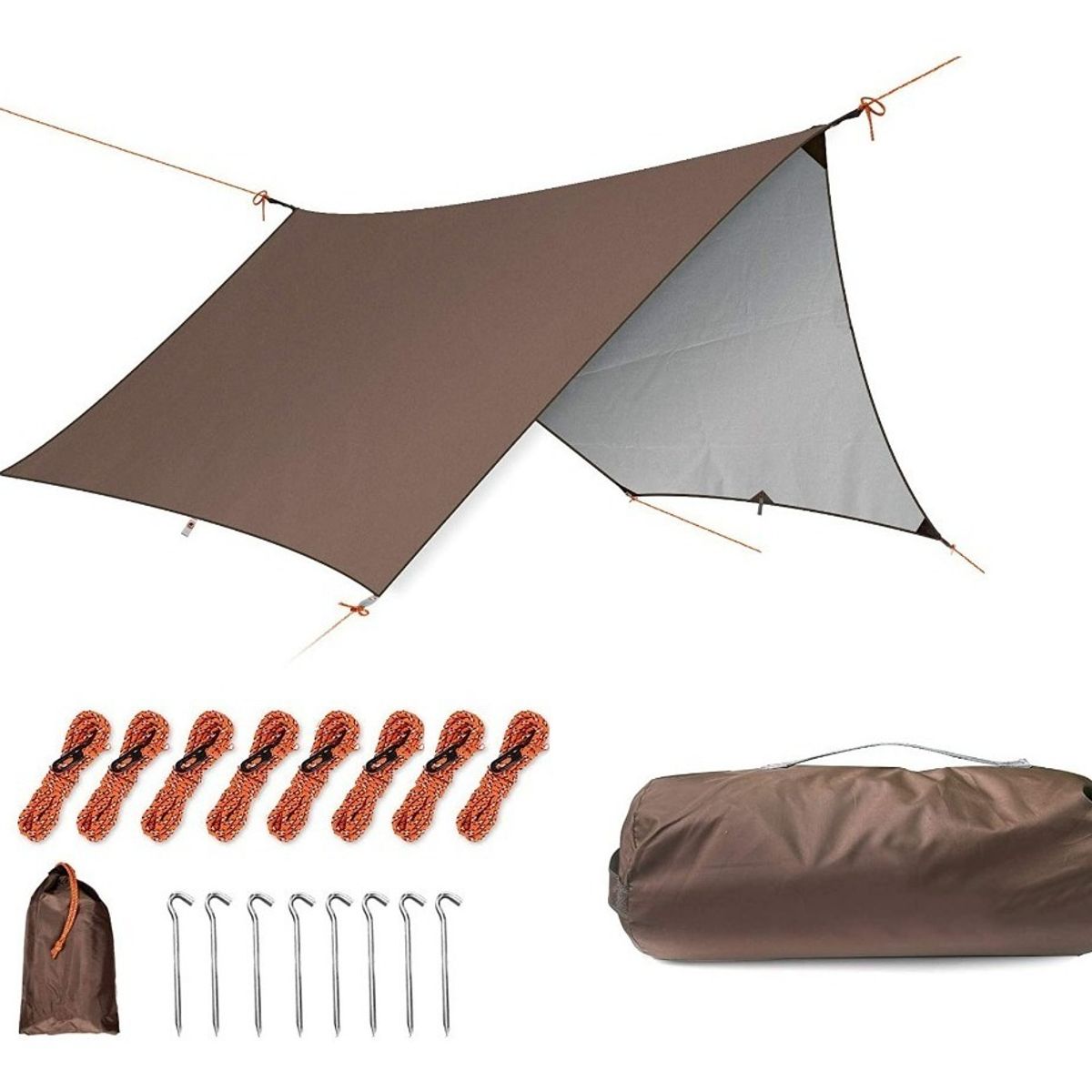 GENERICO - Toldo Carpa 3x5m Estaca Parasol Portátil Refugio Proteccion