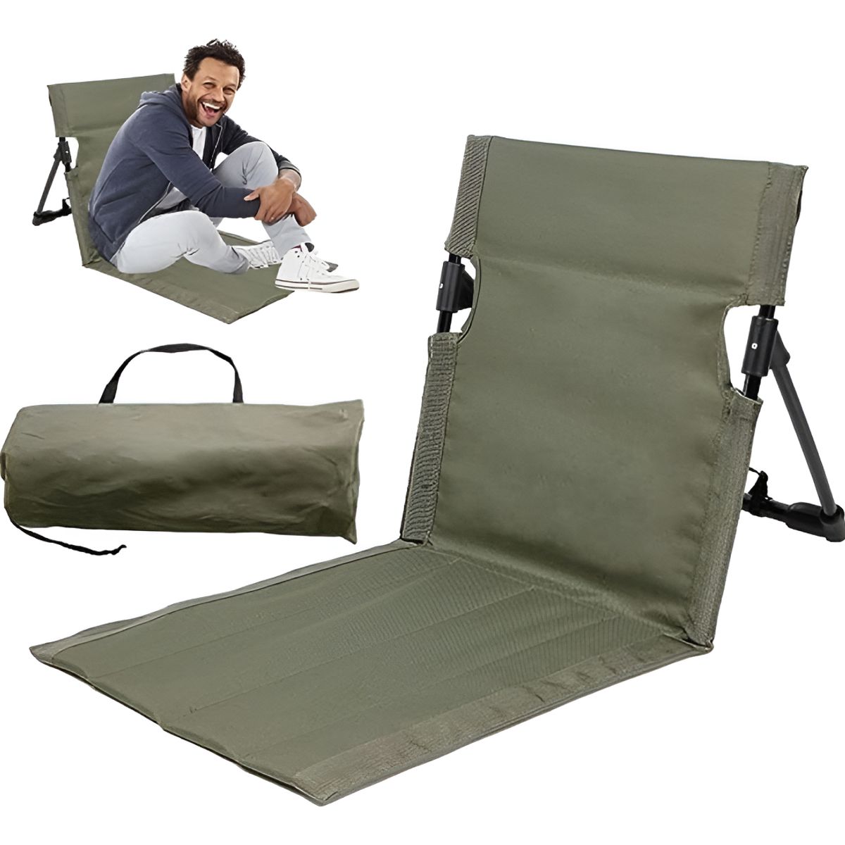 GENERICO - Silla Camping Playa Plegable Colchoneta Viajera Portatil