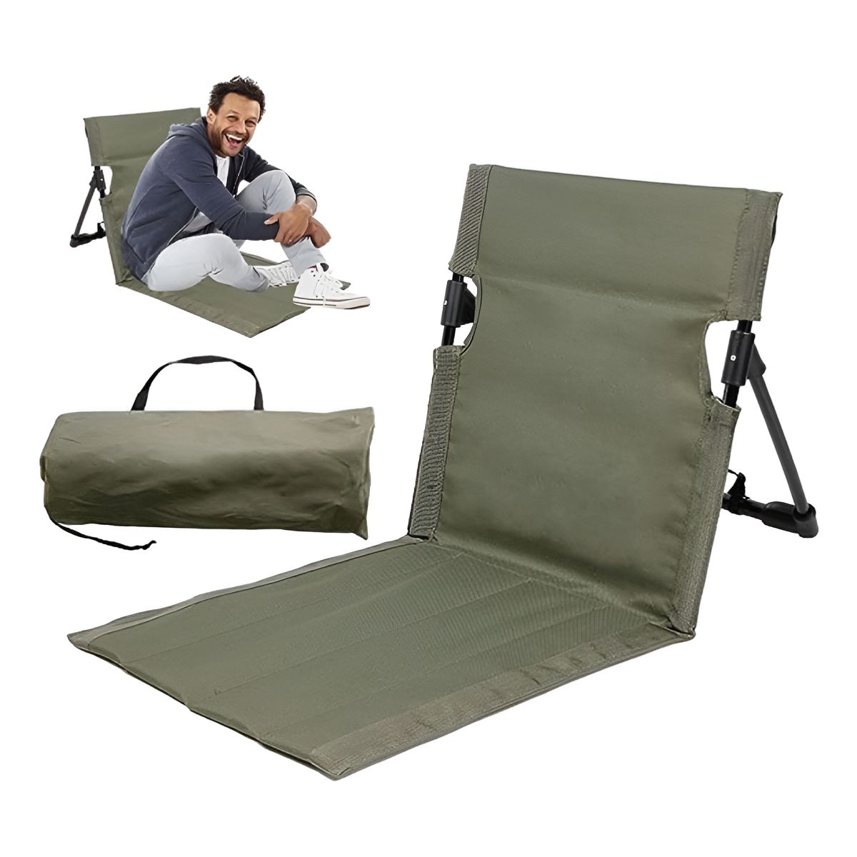 GENERICO - Silla Camping Playa Plegable Colchoneta Viajera Portatil
