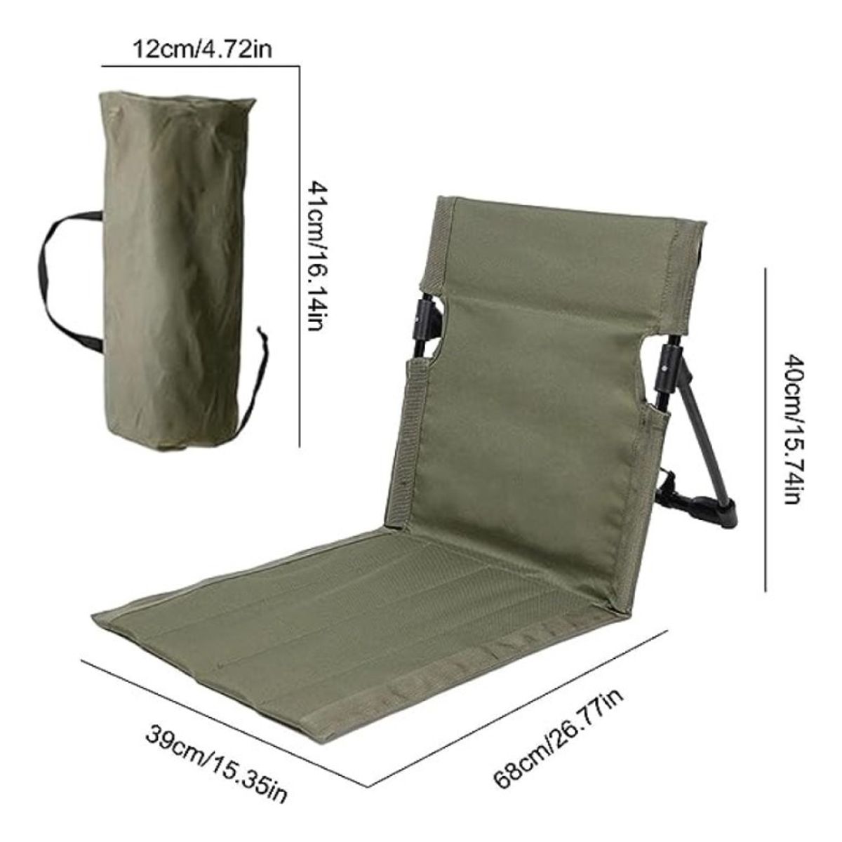 GENERICO - Silla Camping Playa Plegable Colchoneta Viajera Portatil