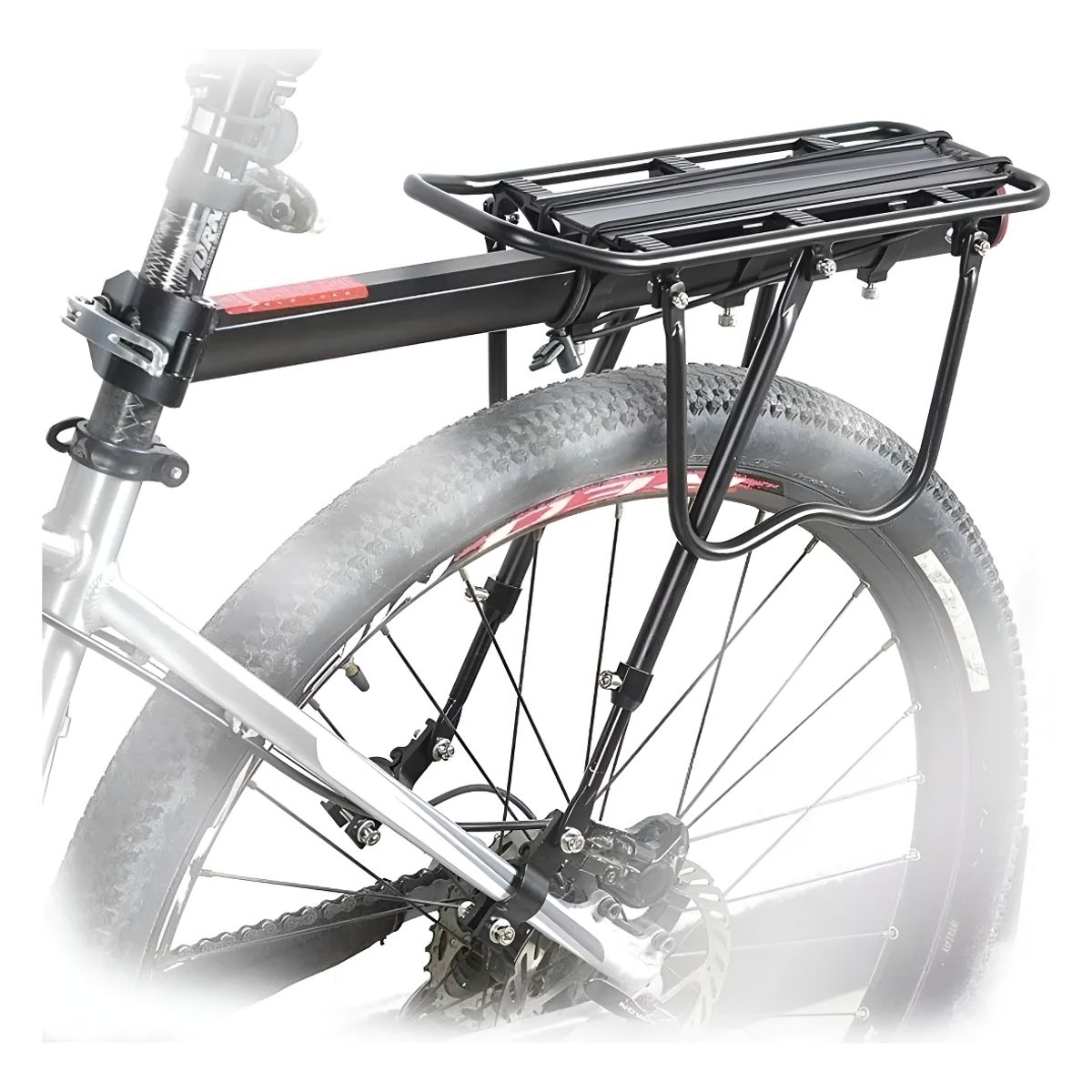 GENERICO - Parrilla Bicicleta Con O Sin Freno De Disco Porta Alforjas