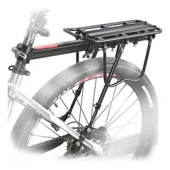 GENERICO - Parrilla Bicicleta Con O Sin Freno De Disco Porta Alforjas