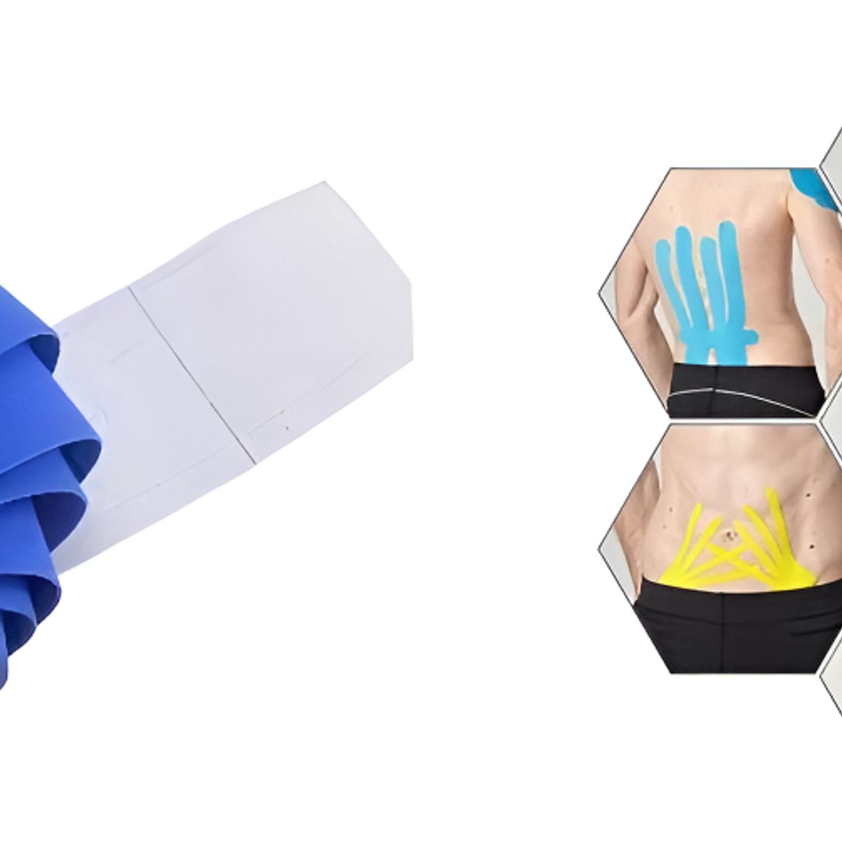 GENERICO - Pack 6 Tape Cinta Kinesiológica Apoyo Muscular Deportes Color Rosa-256025