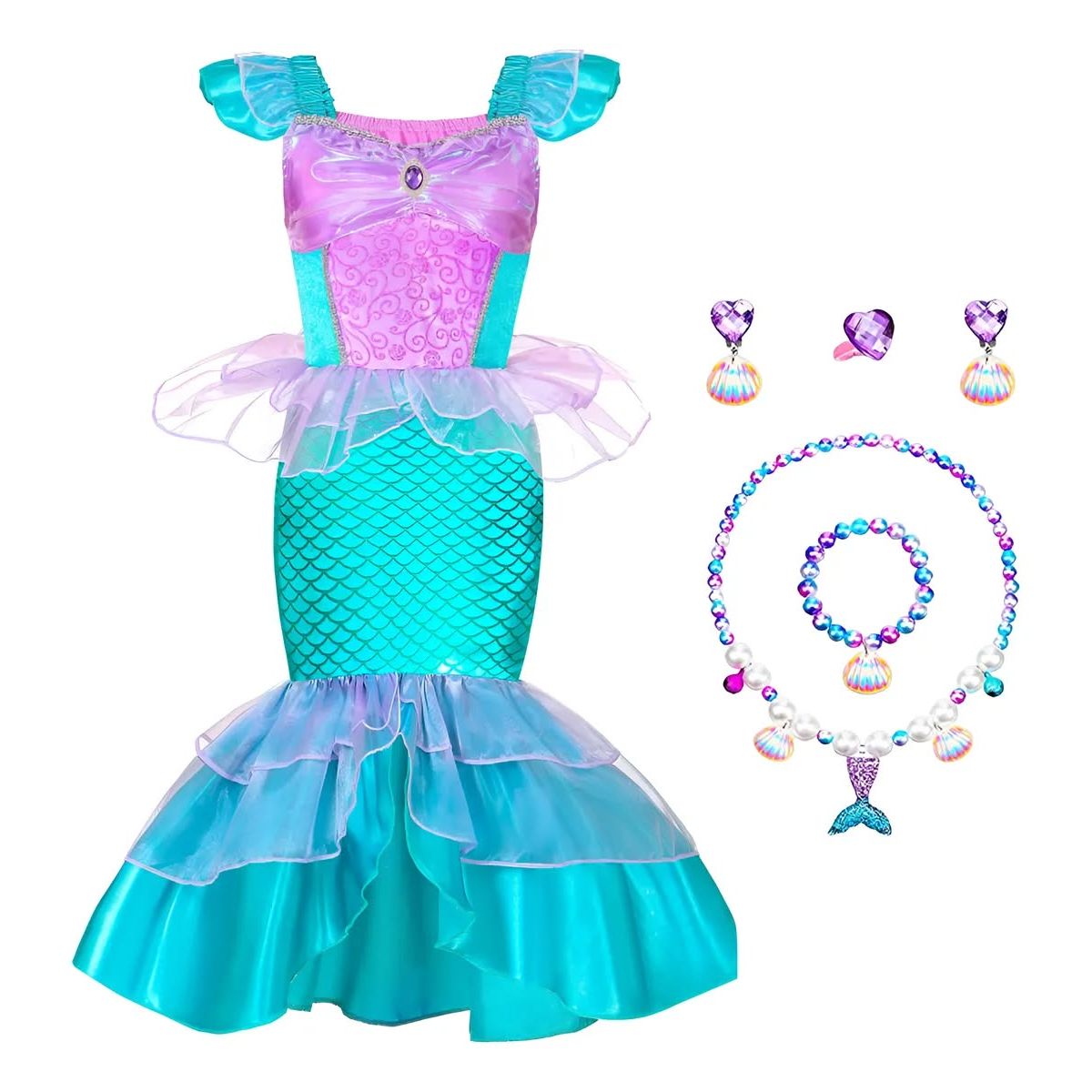 GENERICO - Set vestido y accesorios para niña talla 140